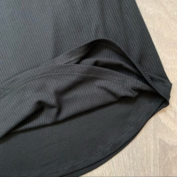 Privacy Please Revolve Women's Mini Dress Lace Up Ribbed knit Black Size Medium - Picture 10 of 16